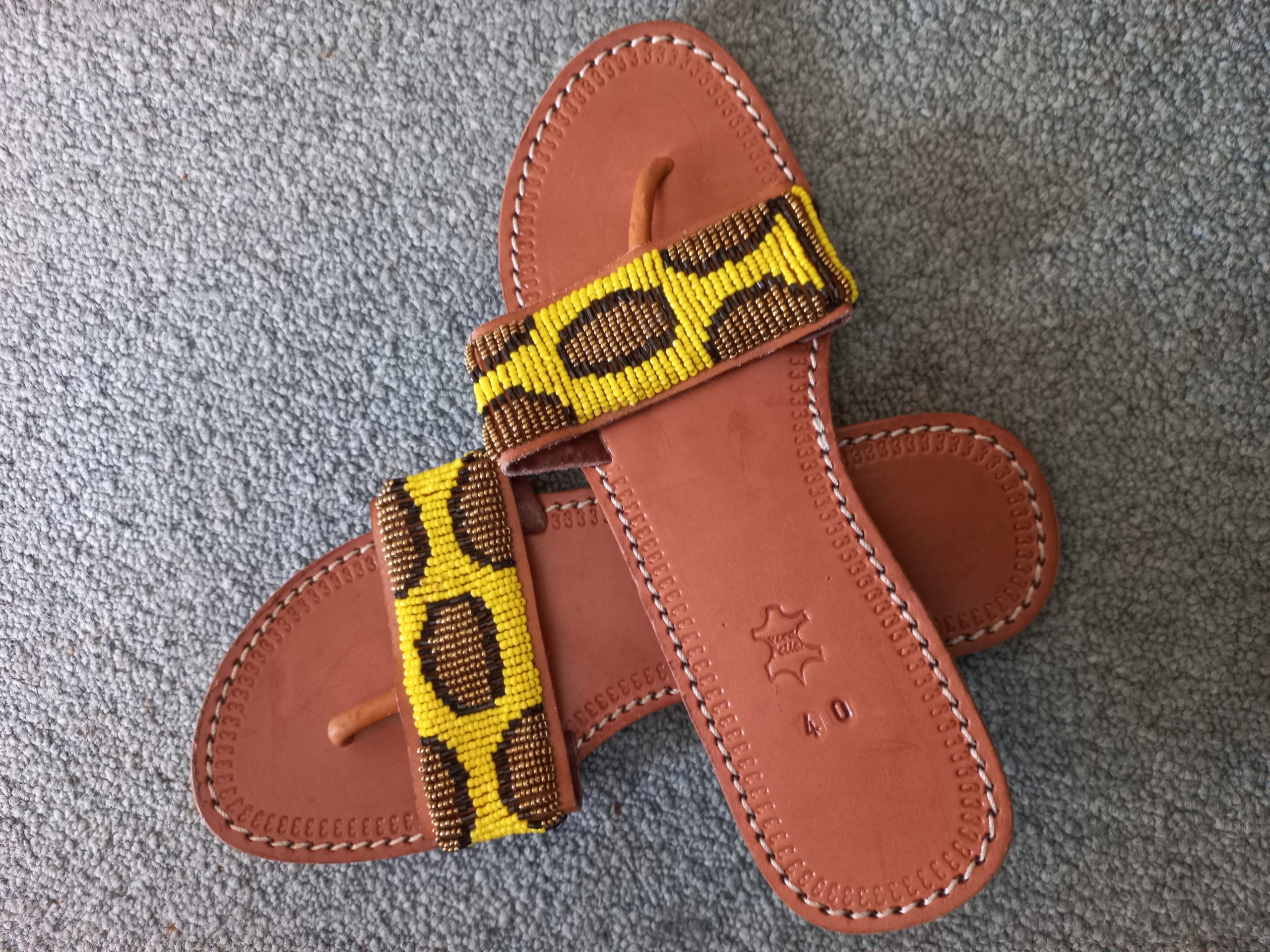 sandale africaine à perles. pointure: 37,38,39,40. – Image 4