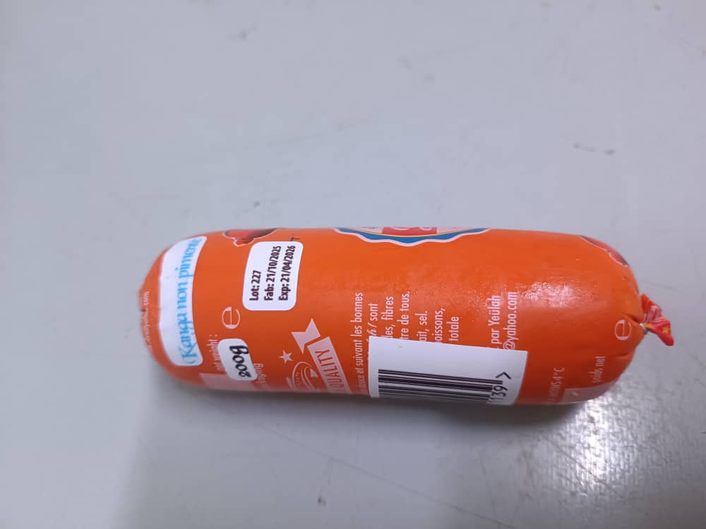 Le Saucisson de Poisson-Chat barre de 200 gramme